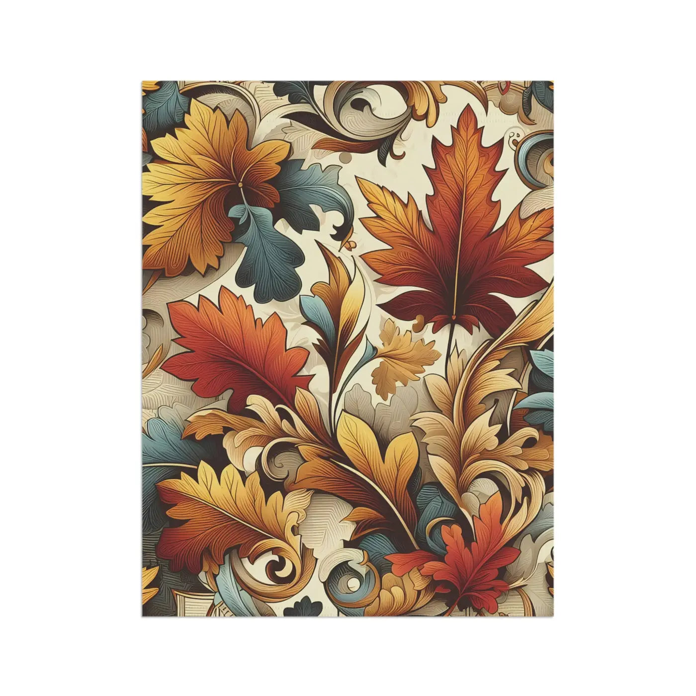 Autumn Leaves House Banner – Durable Poly Poplin