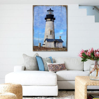 Lighthouse Wooden Coastal Wall Art - Coastal Sea-Life