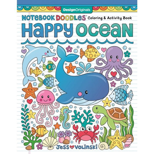 Notebook Doodles Happy Ocean Coloring Book