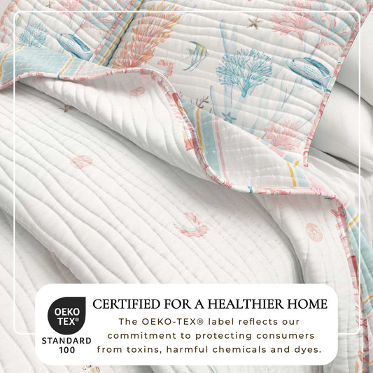 Coastal Coral Reef Quilt Set