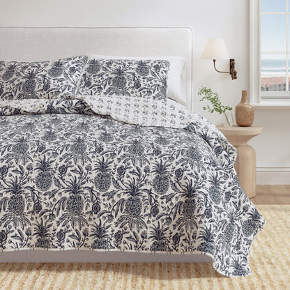 Coastal Printed Cotton Quilt Set