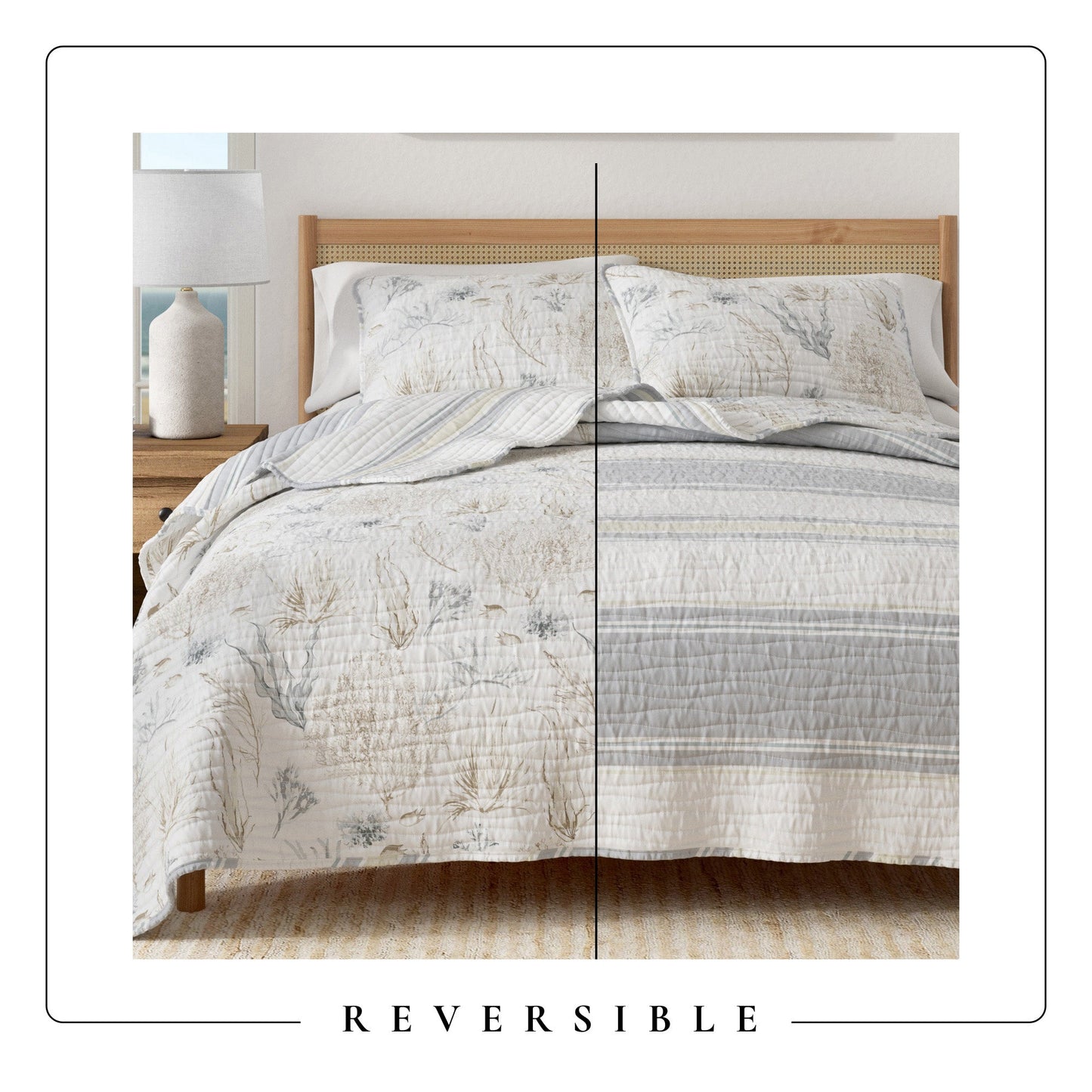 Coral Sea Maze Coastal Quilt Set