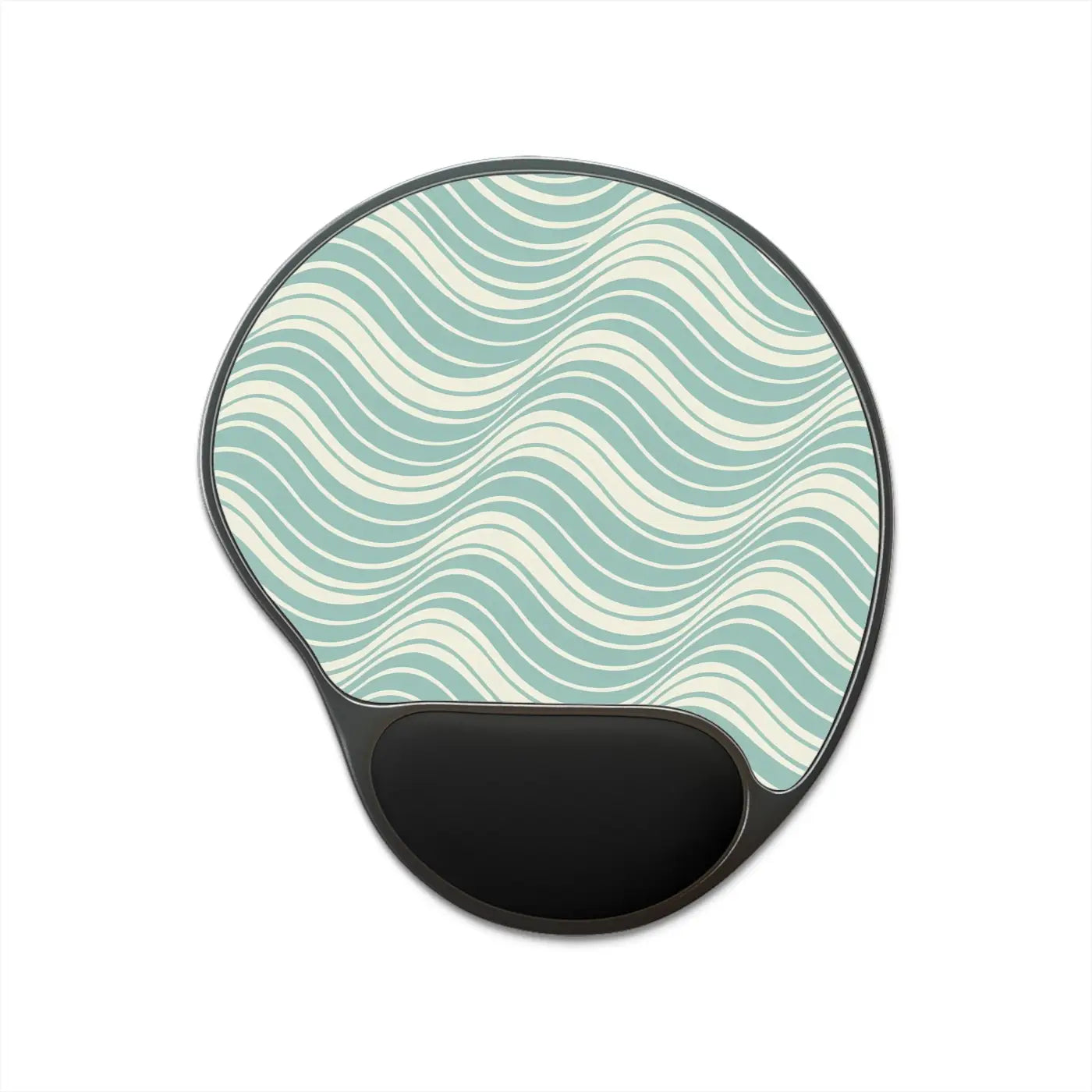 Wave Pattern Mouse Pad – Wrist Rest Neoprene
