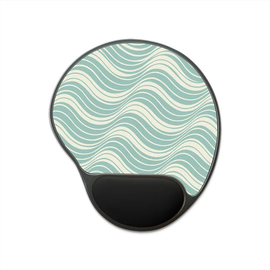 Wave Pattern Mouse Pad – Wrist Rest Neoprene