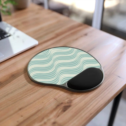 Wave Pattern Mouse Pad – Wrist Rest Neoprene