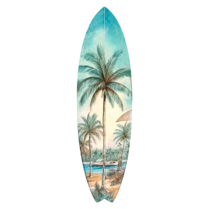 Tropical Surfboard Coastal Wall Art