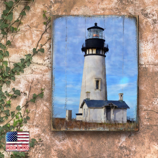 Lighthouse Wooden Coastal Wall Art - Coastal Sea-Life