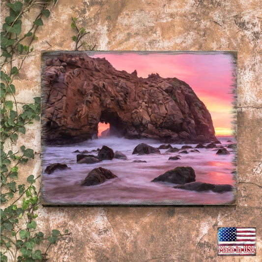 Ocean Sunset Wooden Wall Art