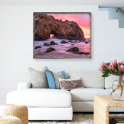 Ocean Sunset Wooden Wall Art