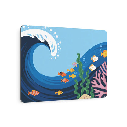 Vintage Fishes Swimming – Matte Metal Art