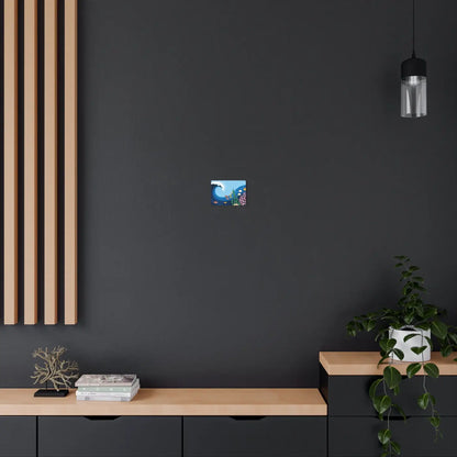 Vintage Fishes Swimming – Matte Metal Art