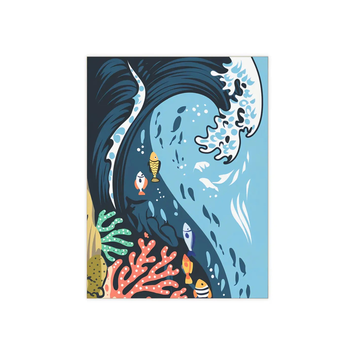 Ceramic Photo Tile – Serene Aquatic Vibe