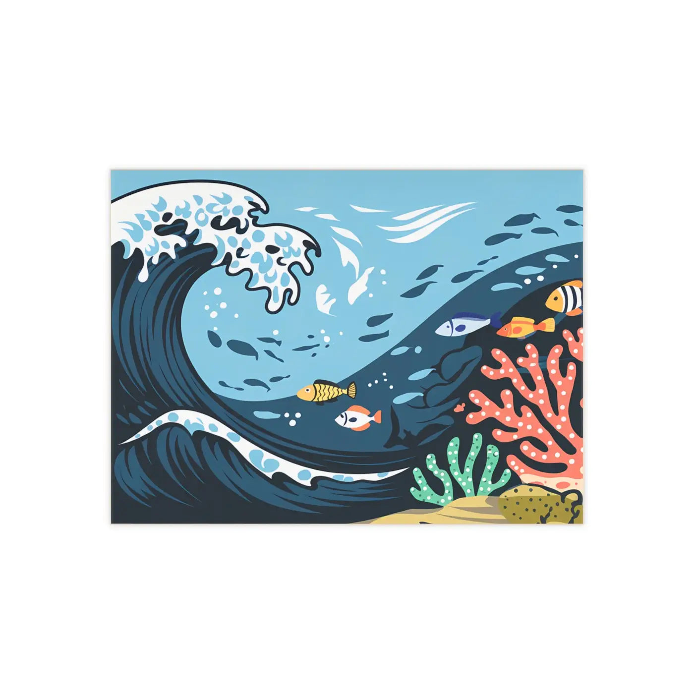 Ceramic Photo Tile – Serene Aquatic Vibe