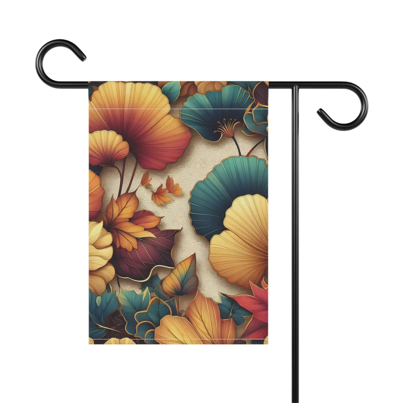 Ginkgo Leaves Banner – Poly Poplin-canvas
