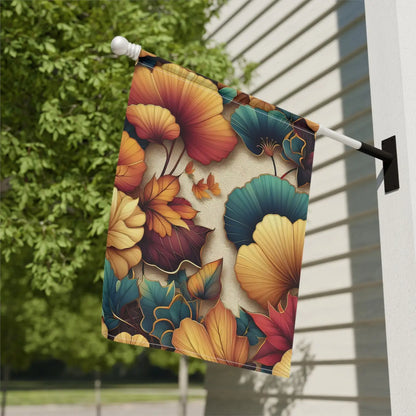 Ginkgo Leaves Banner – Poly Poplin-canvas