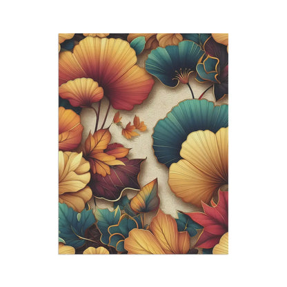 Ginkgo Leaves Banner – Poly Poplin-canvas