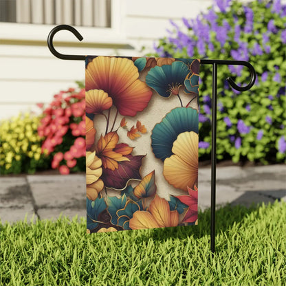 Ginkgo Leaves Banner – Poly Poplin-canvas