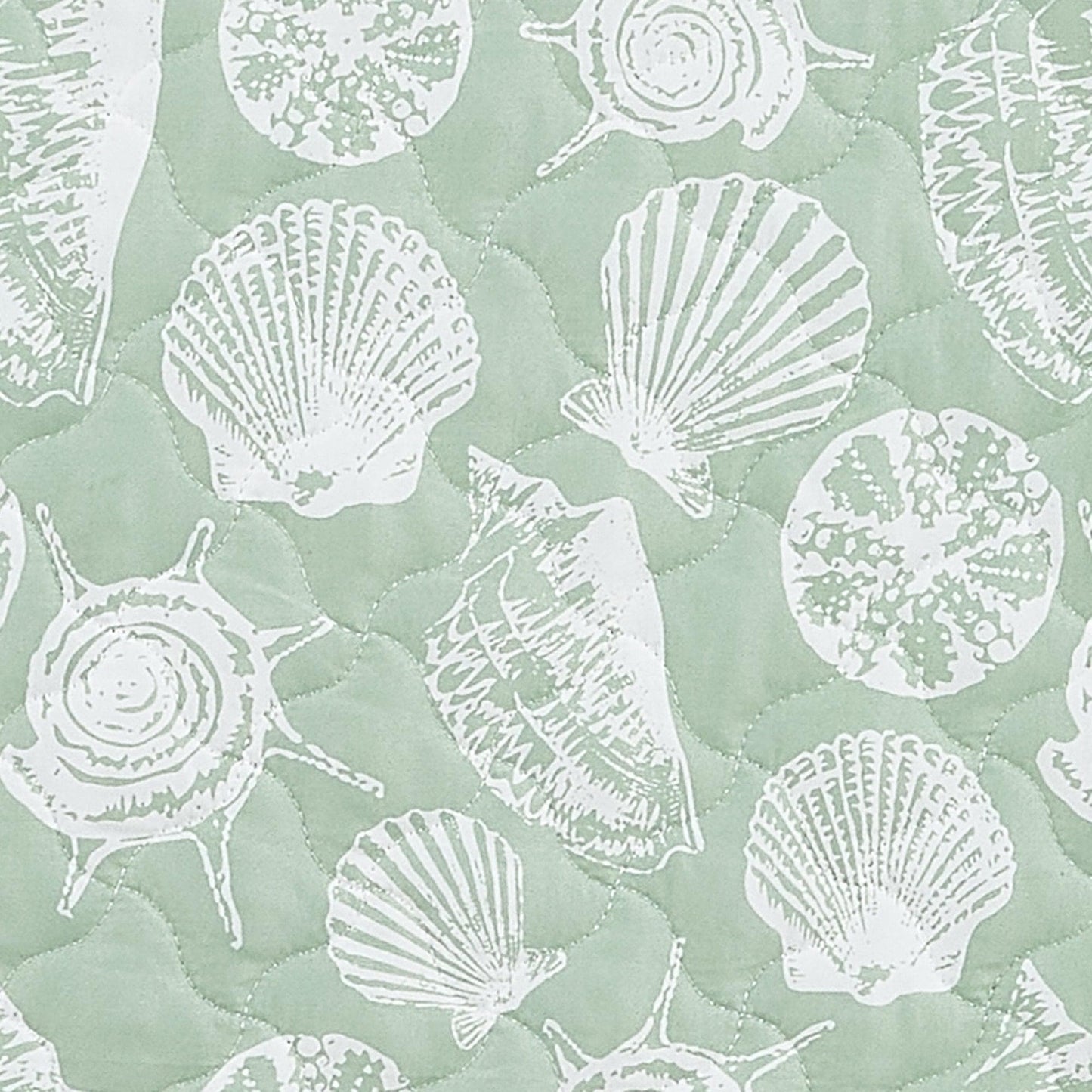Green Seashell Quilt