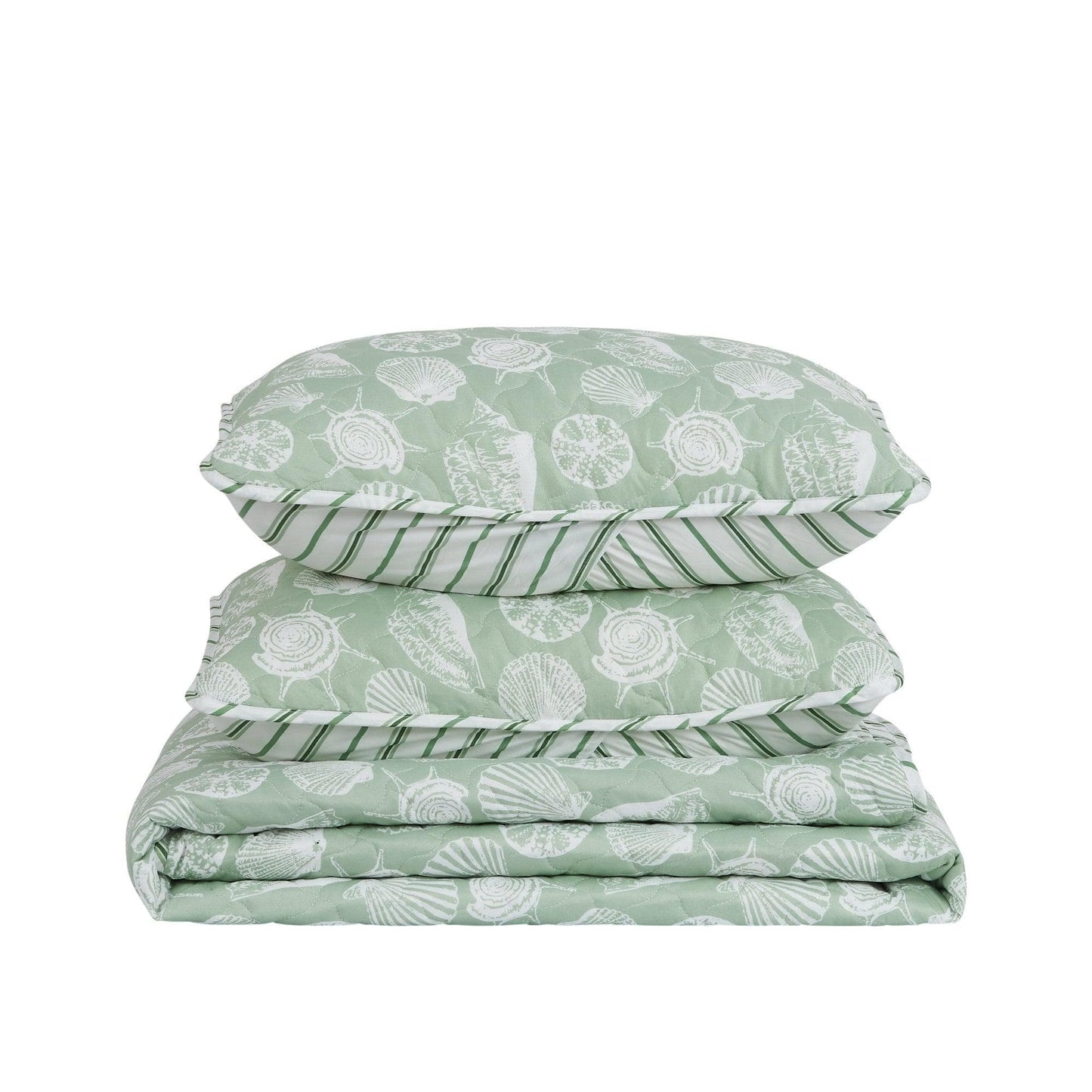 Green Seashell Quilt