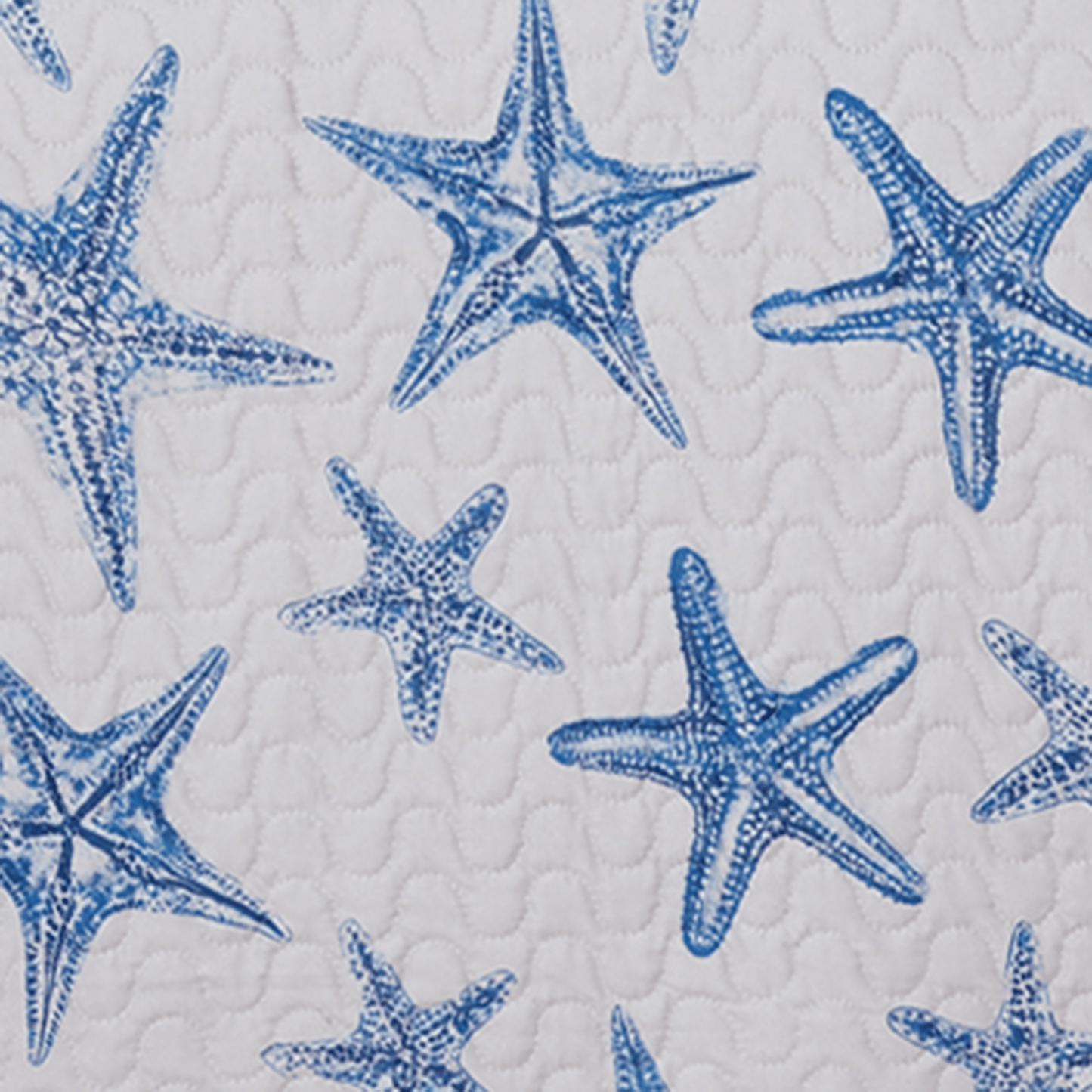 Blue Seashell Coastal Quilt Set