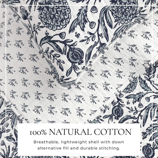 Coastal Printed Cotton Quilt Set