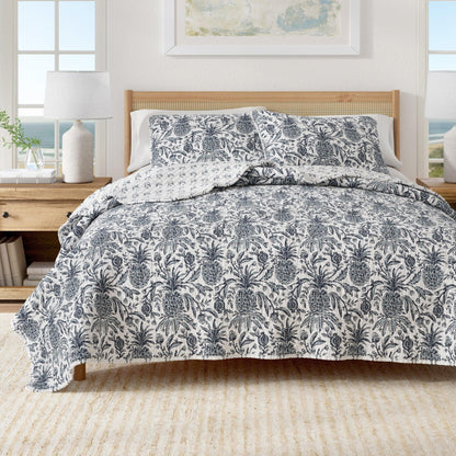 Coastal Printed Cotton Quilt Set