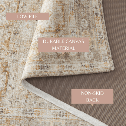 Medallion Machine Washable 2' x 3' Accent Rug