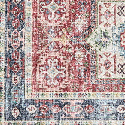 Medallion Machine Washable 3' x 5' Accent Area Rug