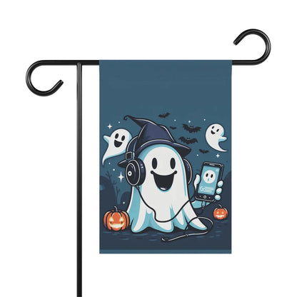 Ghost House Banner – Poly Poplin Fabric Halloween