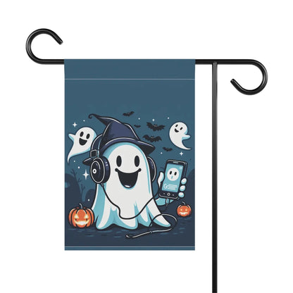 Ghost House Banner – Poly Poplin Fabric Halloween