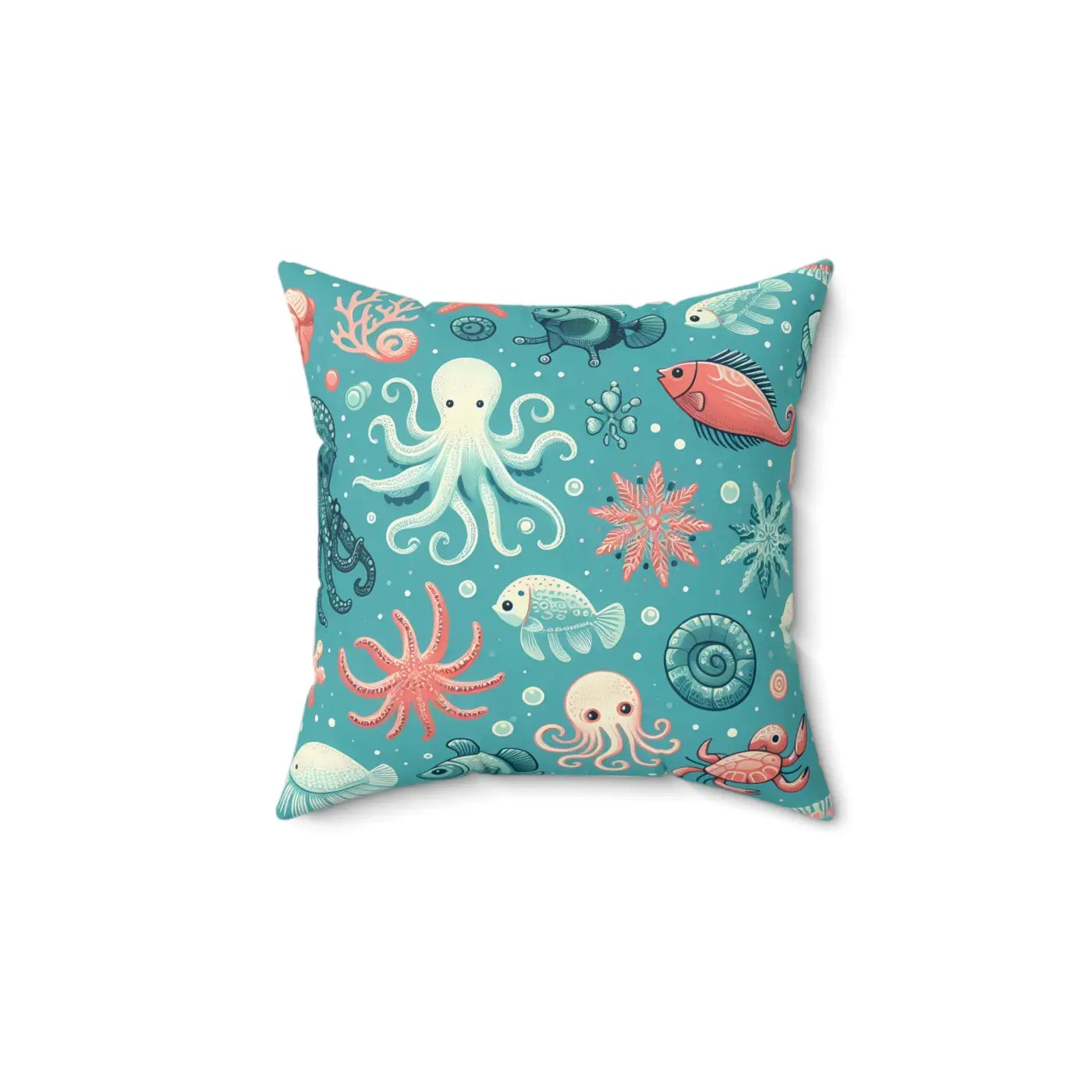 Marine Animals Polyester Pillows Durable Spun Polyester