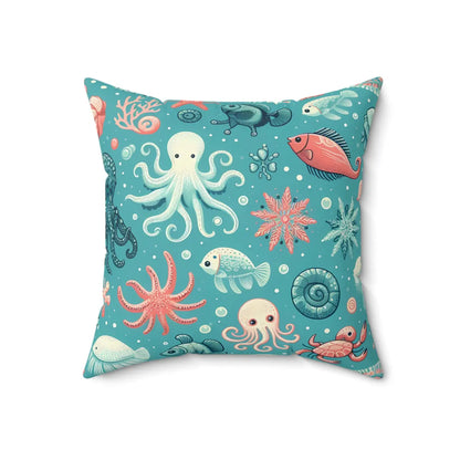 Marine Animals Polyester Pillows Durable Spun Polyester