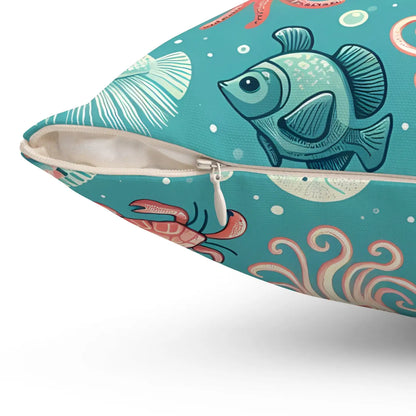 Marine Animals Polyester Pillows Durable Spun Polyester