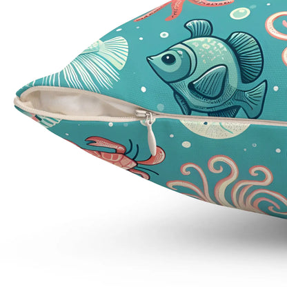 Marine Animals Polyester Pillows Durable Spun Polyester