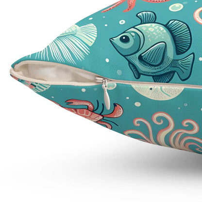 Marine Animals Polyester Pillows Durable Spun Polyester