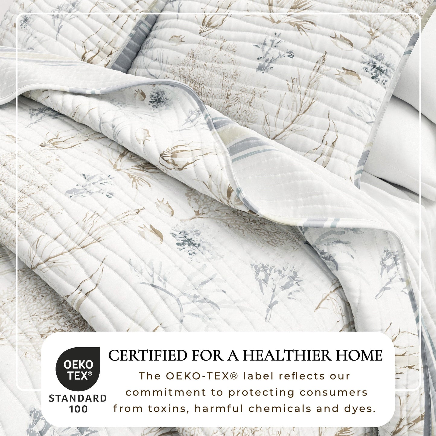 Coral Sea Maze Coastal Quilt Set