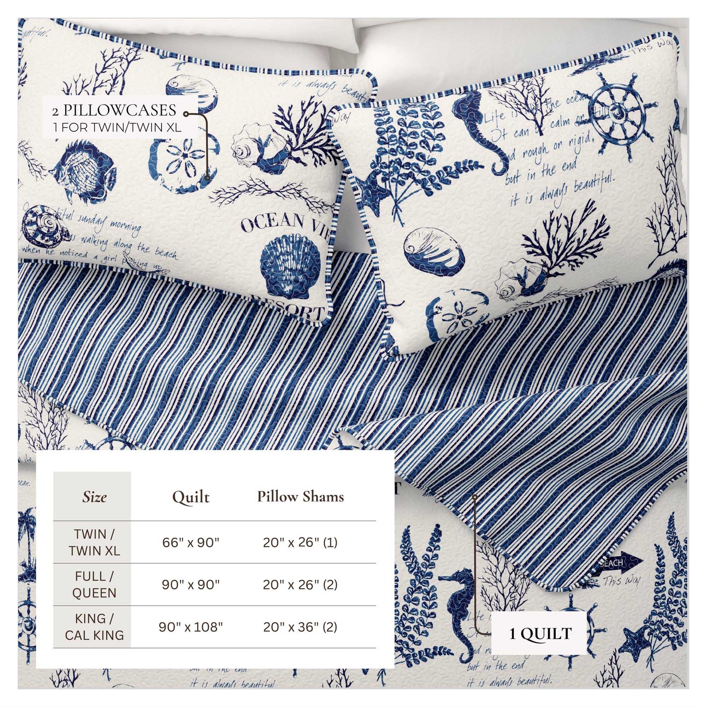 Coastal Quilt Set