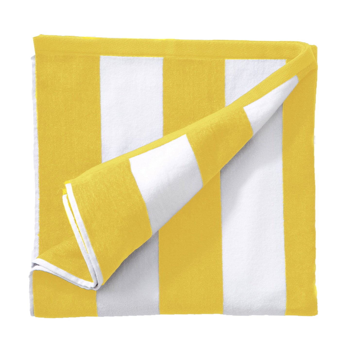 Cotton Velour Cabana Stripe Beach Towel