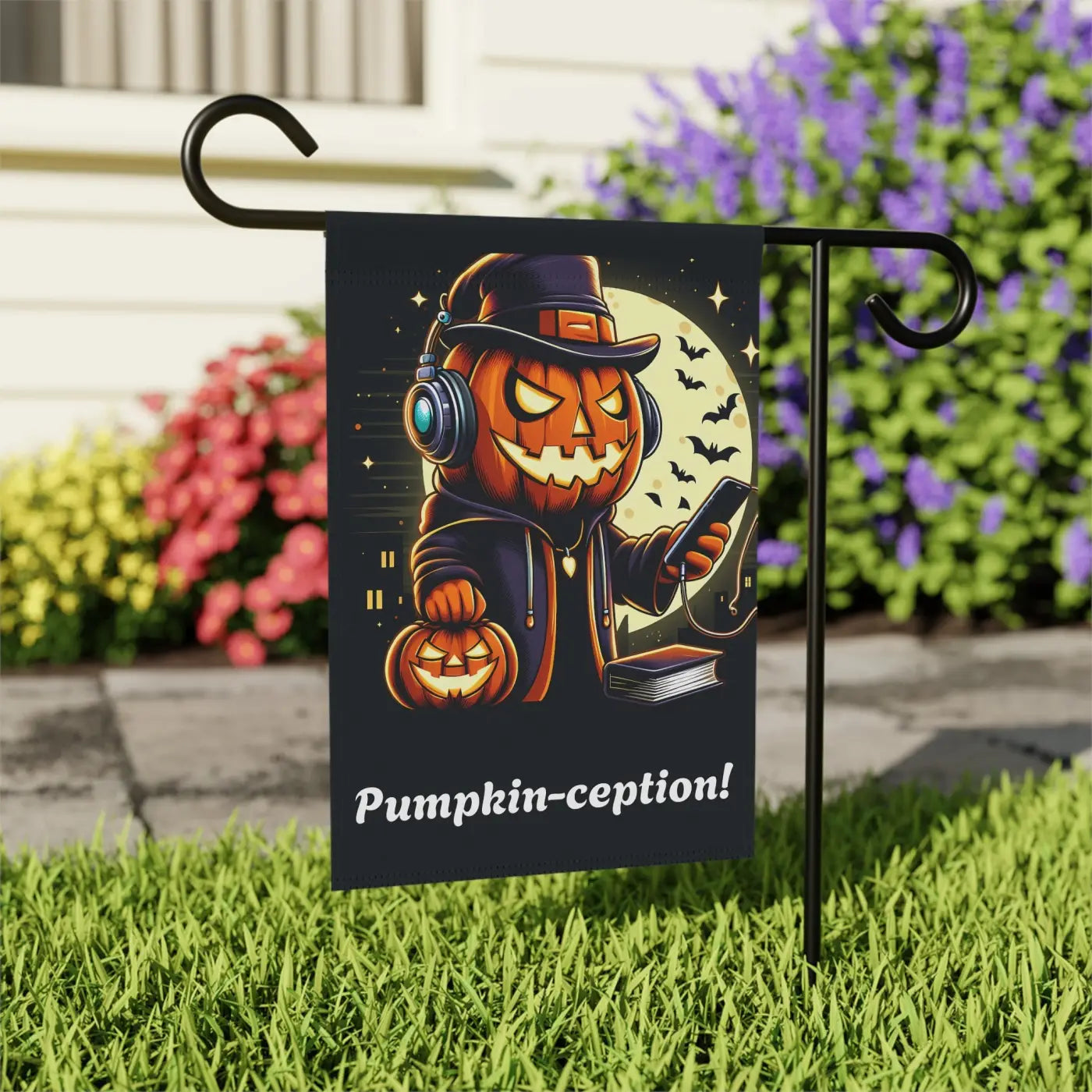 Jack-o’-lantern House Banner – Poly Poplin