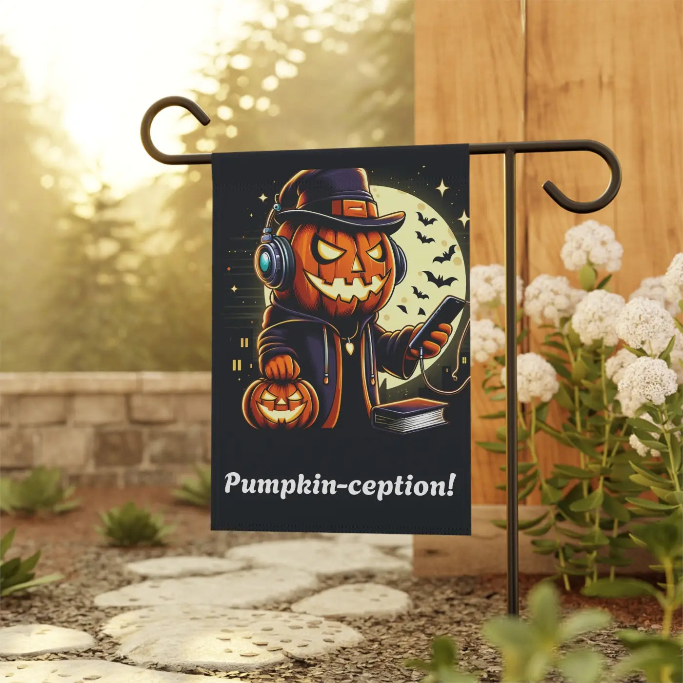 Jack-o’-lantern House Banner – Poly Poplin