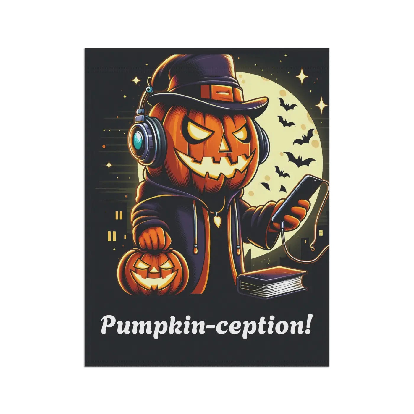 Jack-o’-lantern House Banner – Poly Poplin