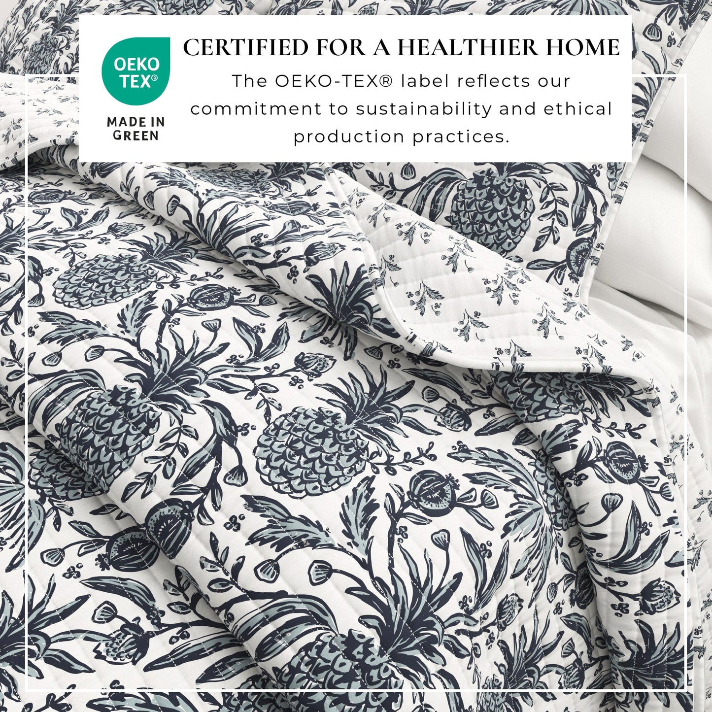 Coastal Printed Cotton Quilt Set
