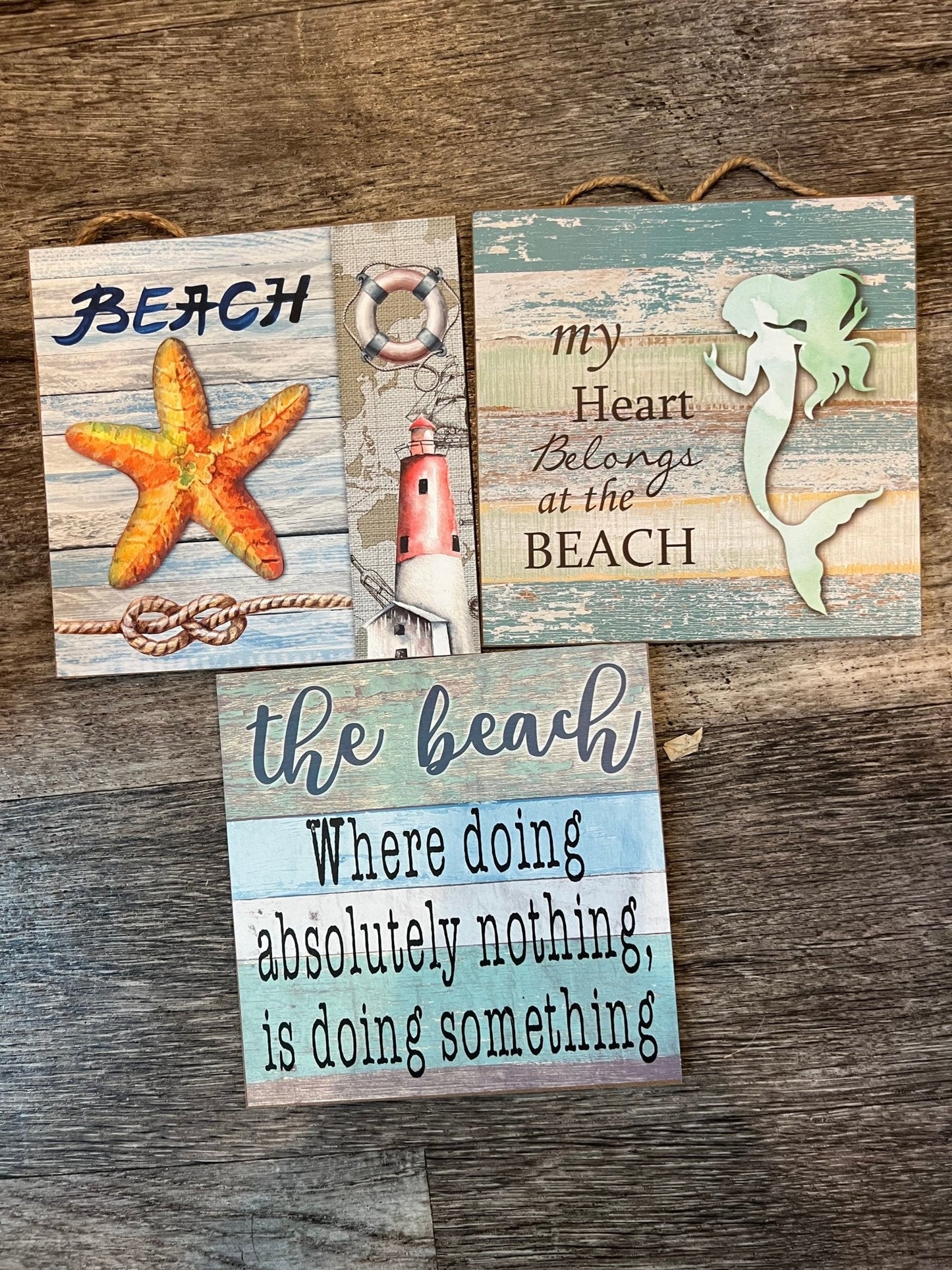 Small Beach Signs - 3 Styles
