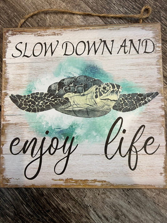 Small Sea Turtle Sign - 3 Styles
