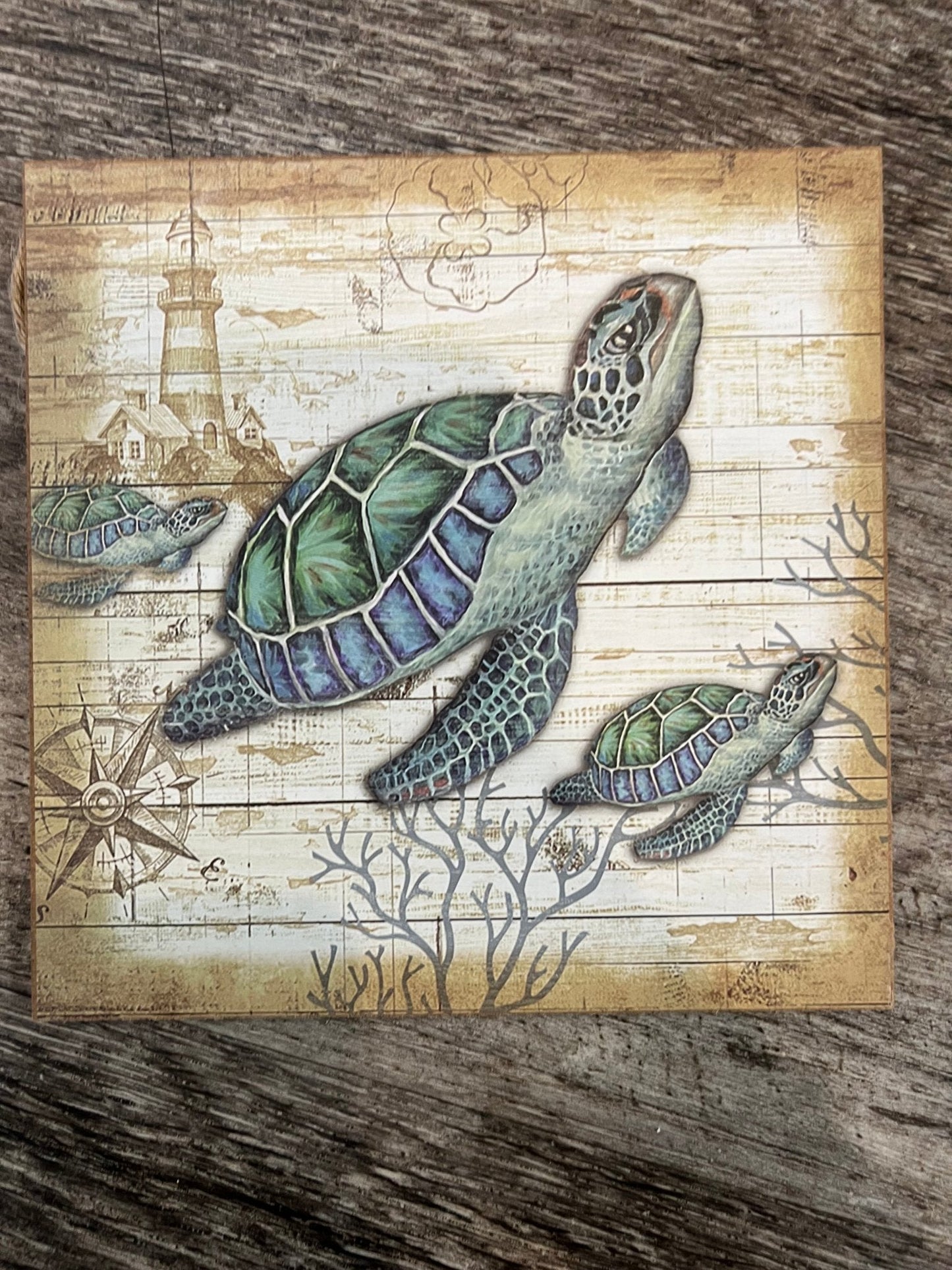 Small Sea Turtle Sign - 3 Styles