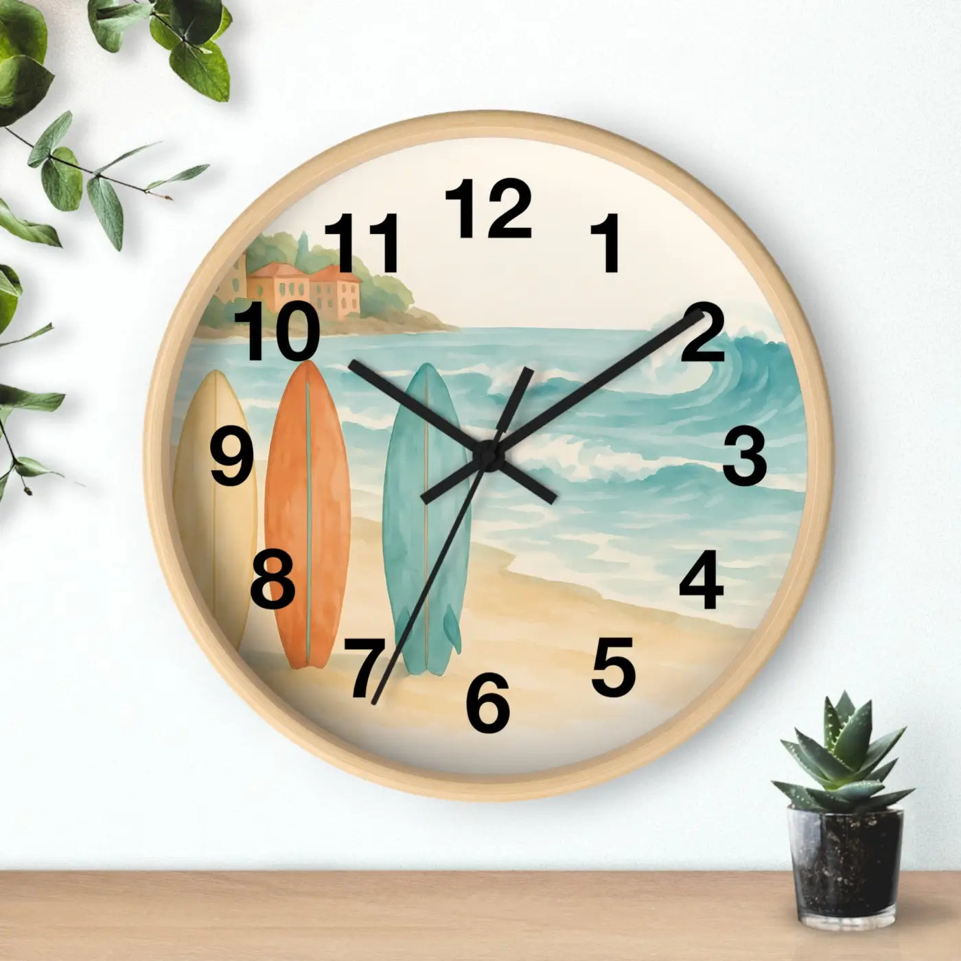 Vintage Surfboards – Wooden Wall Clock
