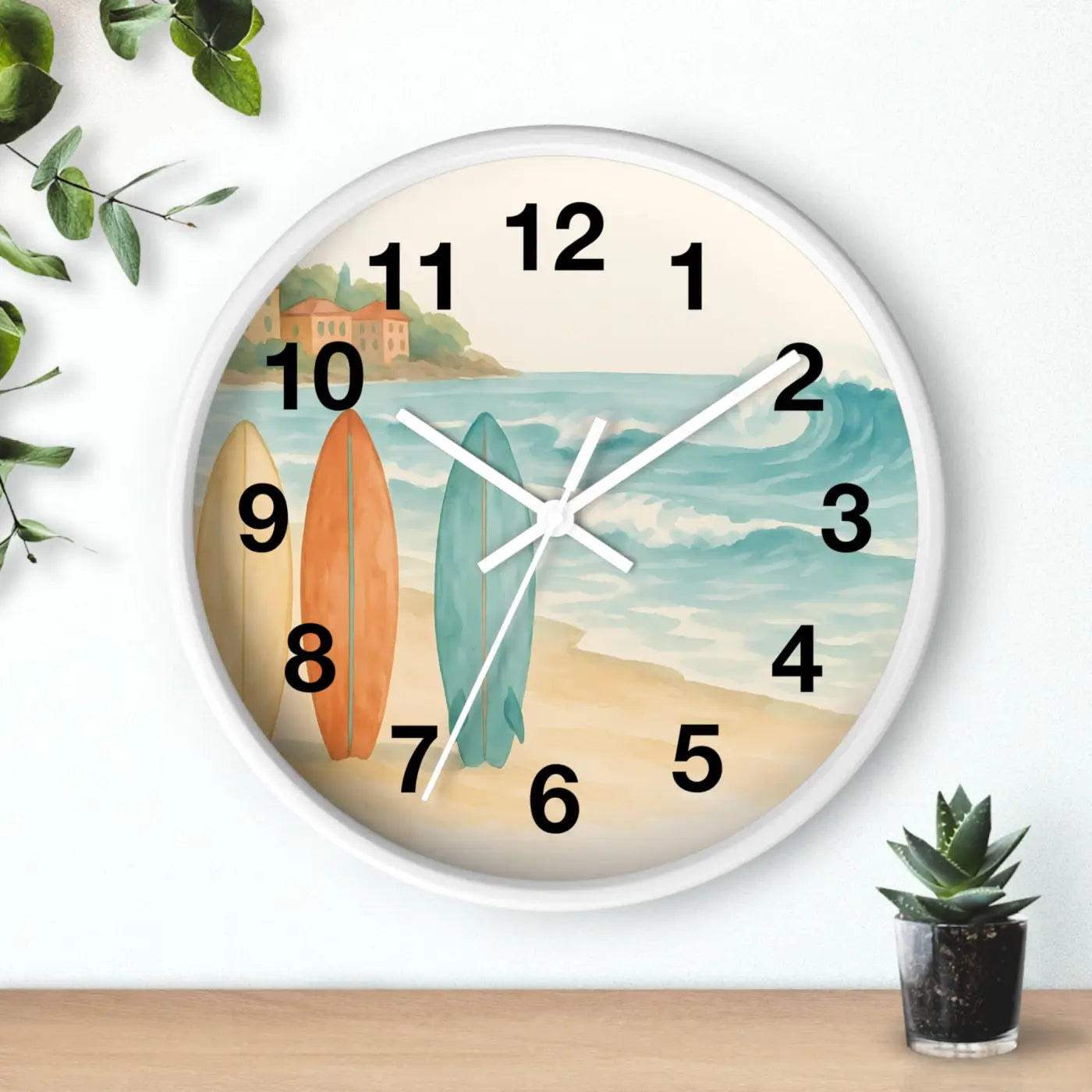 Vintage Surfboards – Wooden Wall Clock