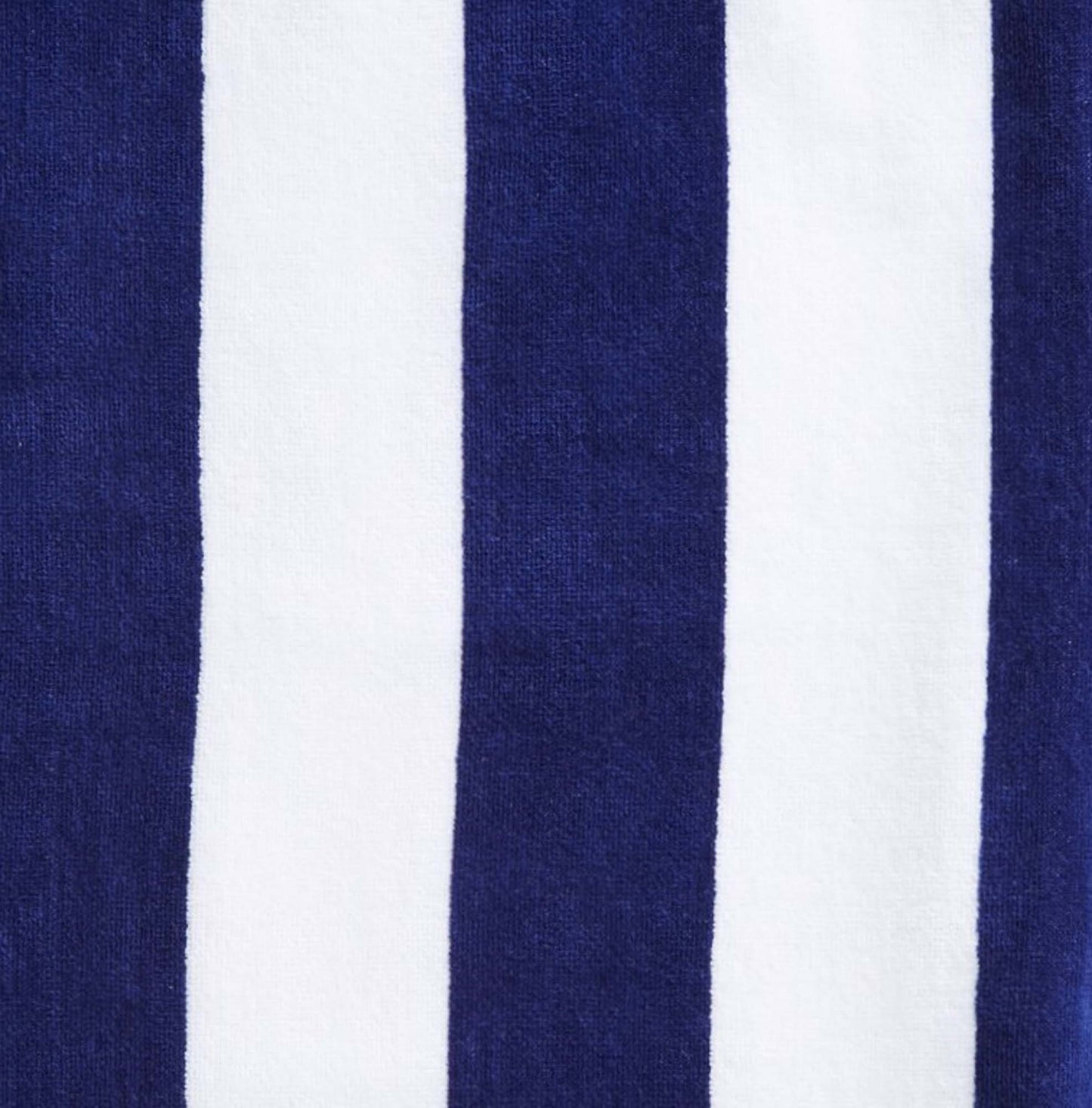 Cotton Velour Cabana Stripe Beach Towel