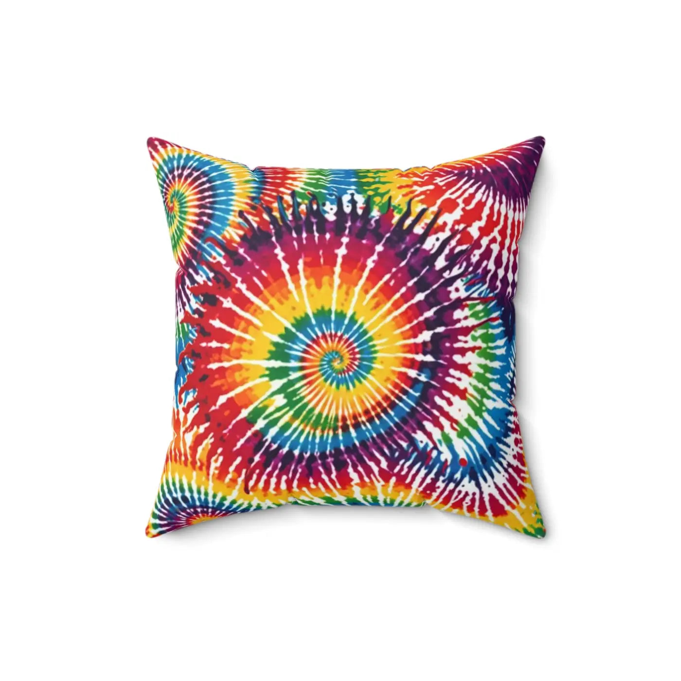 Vibrant Tie Die Spiral Polyester Square