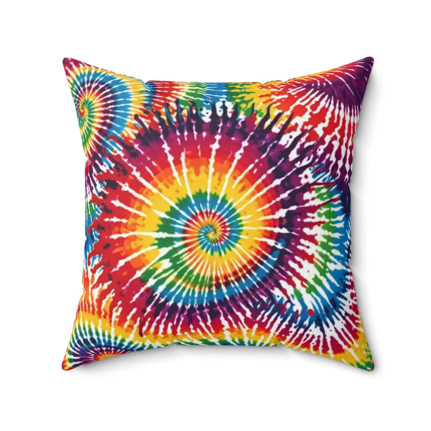 Vibrant Tie Die Spiral Polyester Square